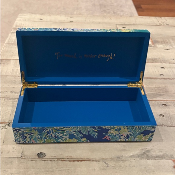Lilly Pulitzer Wade & Sea Large Lacquer Box NWT - Picture 9 of 11